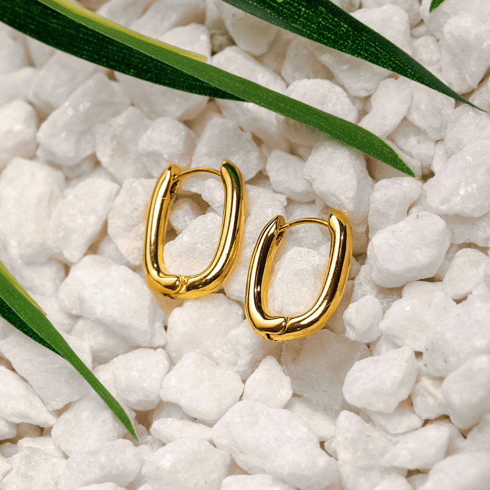 Huggies: Gold-plated huggie hoops for a chic look - Lulu Ave Body Jewelery