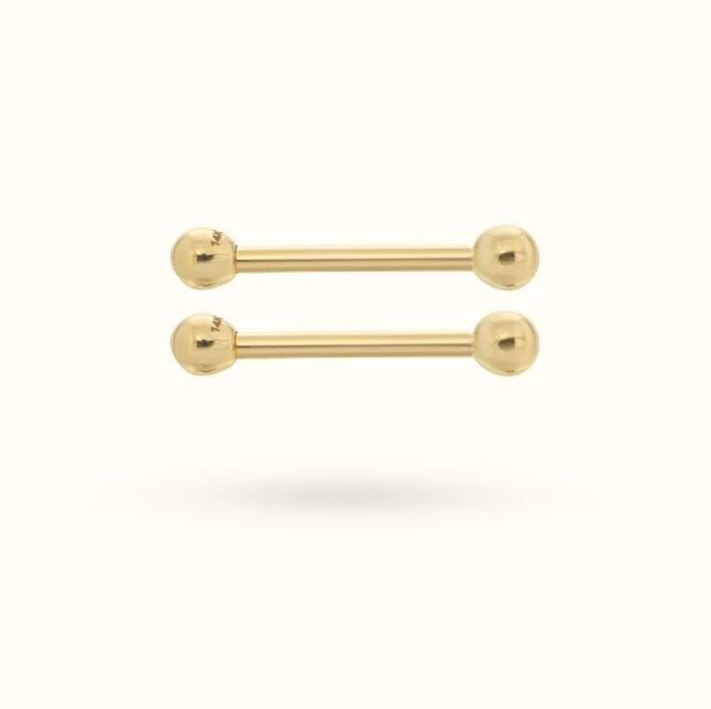 Nipple Jewelry: Trendy nipple barbells - Stylish options - Lulu Ave body jewelery