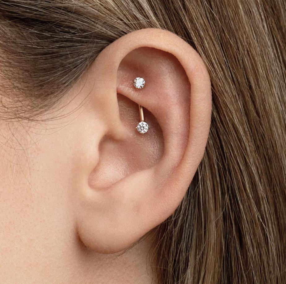Rook Piercing Jewelry | Silver, Gold and Titanium Ear ring