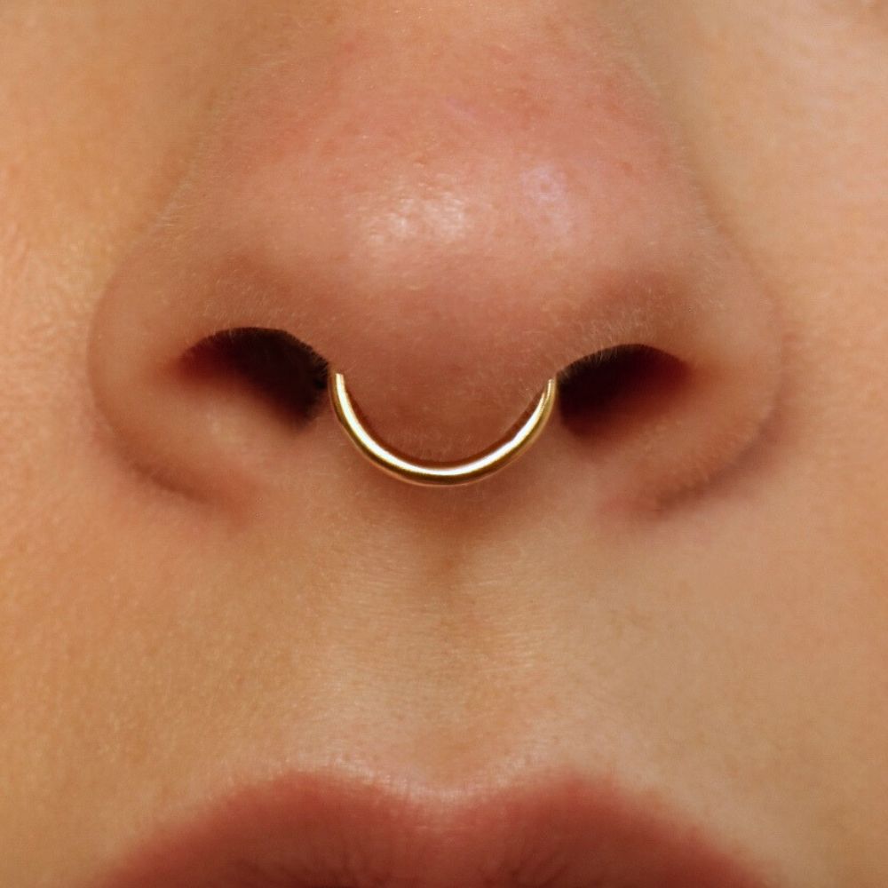 Septum Jewelry: Chic septum hoop rings - Lulu Ave Body jewelry