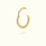 14k Beaded Hinge Ring - Hinged Ring - Lulu Ave Body Jewelery