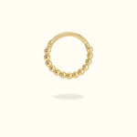 14k Beaded Hinge Ring - Hinged Ring - Lulu Ave Body Jewelery