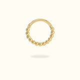 14k Beaded Hinge Ring - Hinged Ring - Lulu Ave Body Jewelery
