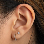 14k Diamond Earrings - Jewelry - Lulu Ave Body Jewelery