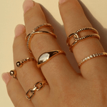Beaded Knot Open Ring - Rings - Lulu Ave Body Jewelery