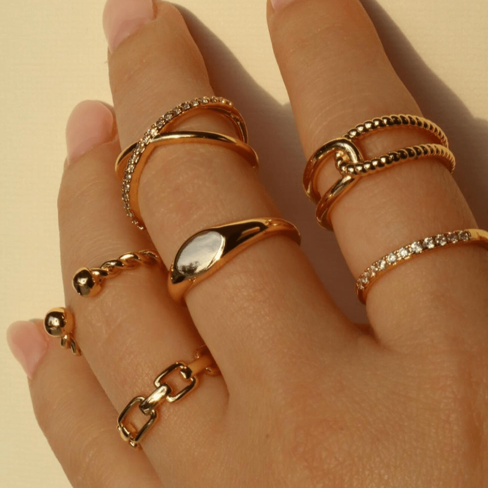 Chain Open Ring - Rings - Lulu Ave Body Jewelery