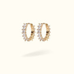 Crystal Baguette Huggies - Huggies - Lulu Ave Body Jewelery