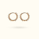 Crystal Baguette Huggies - Huggies - Lulu Ave Body Jewelery