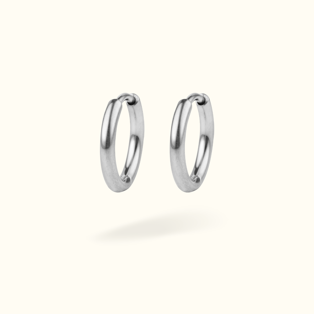 Titanium Plain Huggies - Huggies - Lulu Ave Body Jewelery