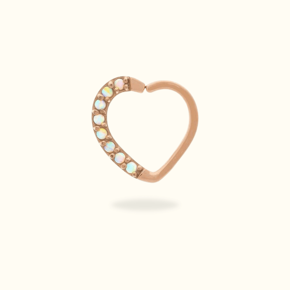 Rose gold daith heart hotsell