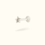 14k Star Single Earring - Threadless - Lulu Ave Body Jewelery