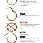 14k Hinged Ring - Lulu Ave Body Jewelery