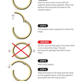 14k Hinged Ring - Lulu Ave Body Jewelery