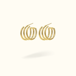 Triple Lined Hoops - Lulu Ave Body Jewelery