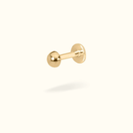 14k Dome Single Earring - Lulu Ave Body Jewelery