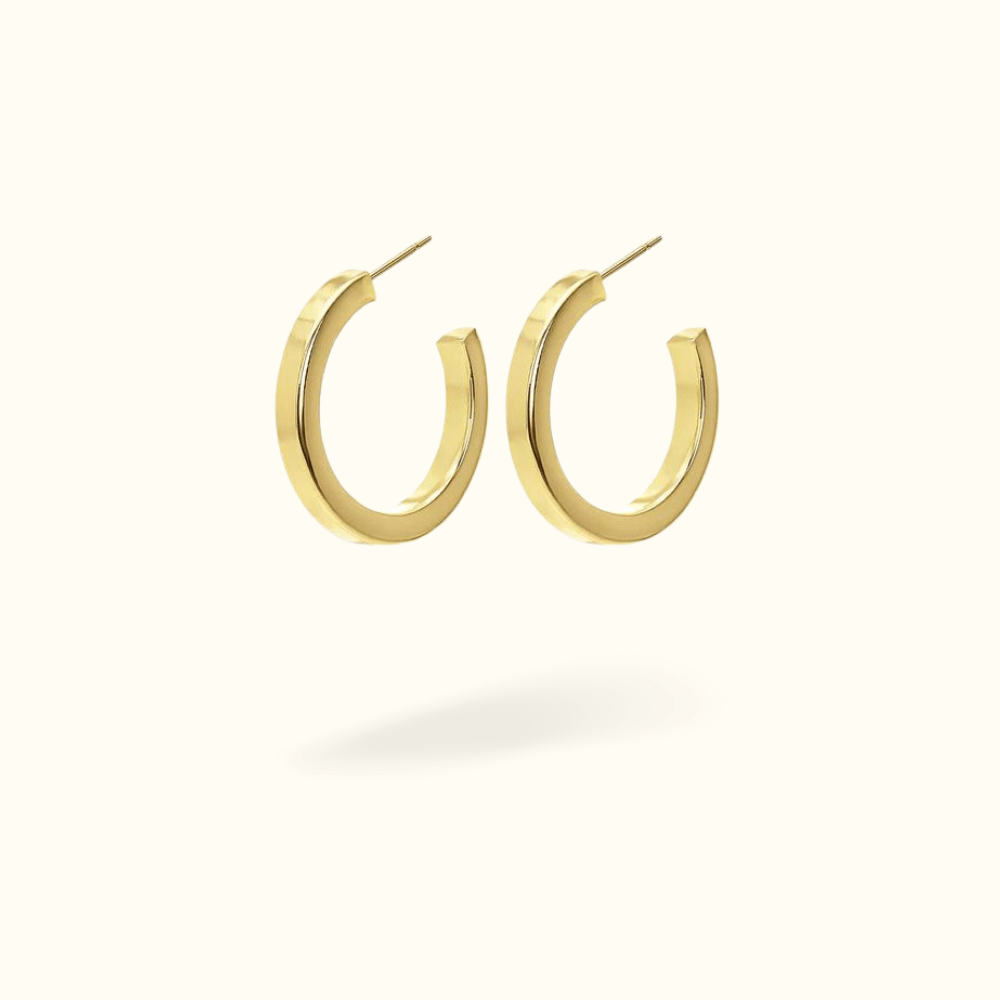 Squared Tube Hoops - Lulu Ave Body Jewelery