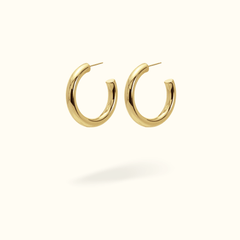 5mm Medium Tube Hoops - Lulu Ave Body Jewelery