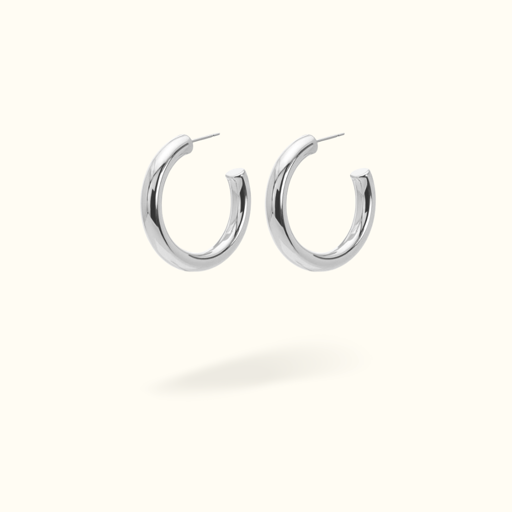 5mm Medium Tube Hoops - Lulu Ave Body Jewelery