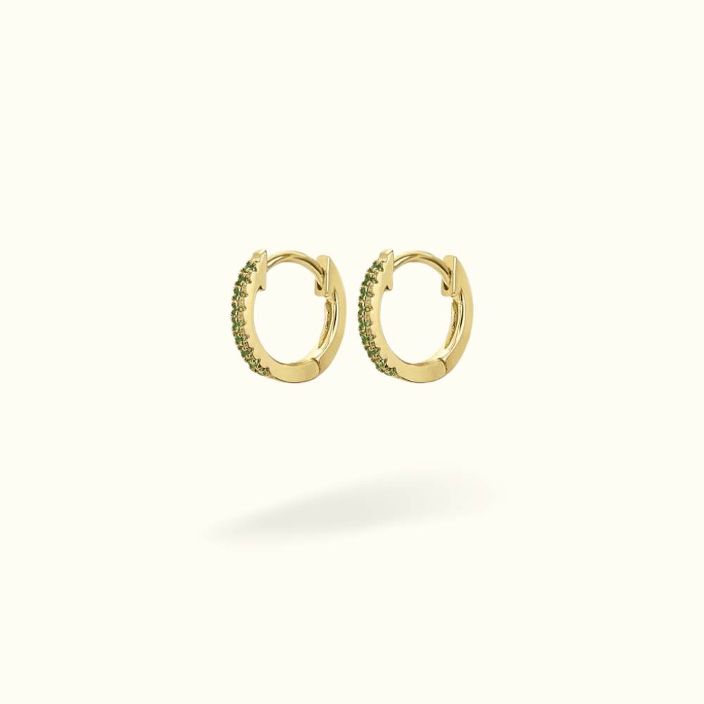 Medium Crystal Huggies - Lulu Ave Body Jewelery