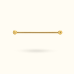 14k Industrial Barbell - Lulu Ave Body Jewelery