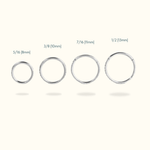 Titanium Crystal Hinged Ring - Lulu Ave Body Jewelery