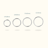 Titanium Crystal Hinged Ring - Lulu Ave Body Jewelery