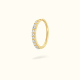 14k Crystal Hoop - Lulu Ave Body Jewelery