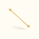 14k Industrial Barbell - Lulu Ave Body Jewelery