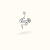 14k Snake Single Earring - Threadless - Lulu Ave Body Jewelery