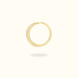 14k Crystal Hoop - Lulu Ave Body Jewelery