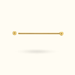 14k Industrial Barbell - Lulu Ave Body Jewelery