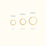 14k Crystal Hoop - Lulu Ave Body Jewelery