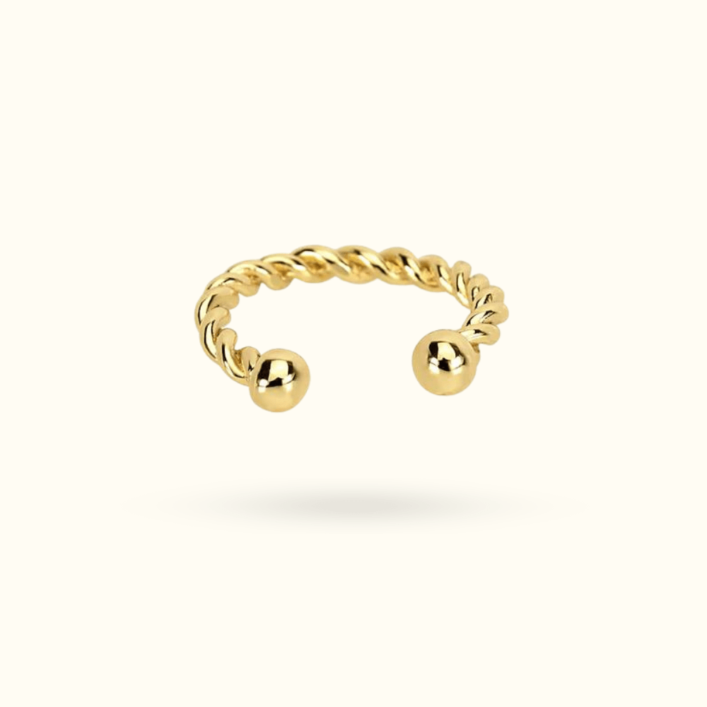 Twisted Rope Open Ring - Lulu Ave Body Jewelery