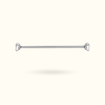 Titanium Crystal Prong Industrial Barbell - Lulu Ave Body Jewelery