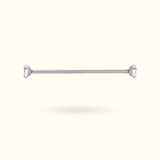 Titanium Crystal Prong Industrial Barbell - Lulu Ave Body Jewelery