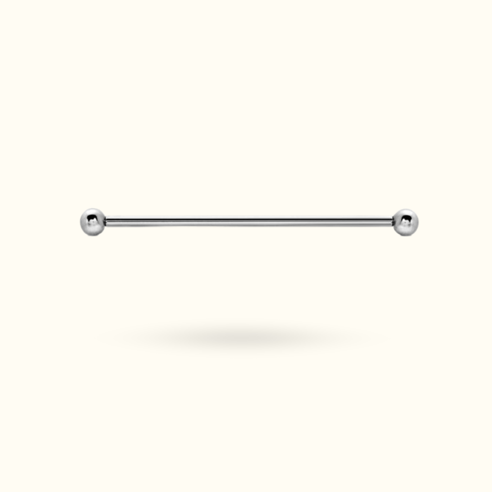 Titanium Industrial Barbell - Lulu Ave Body Jewelery