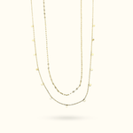 Gold Disk Station Necklace - Lulu Ave Body Jewelery