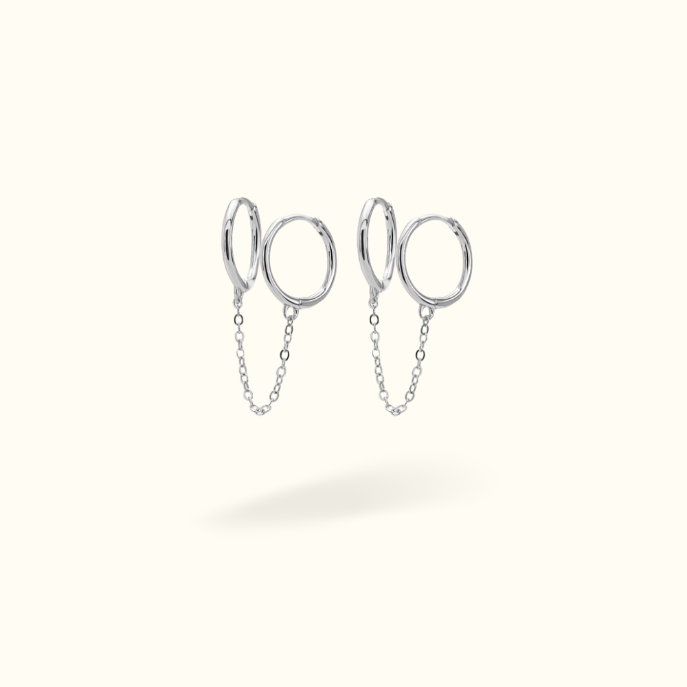 Double Plain Huggie Chain - Lulu Ave Body Jewelery