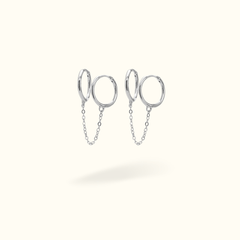 Double Plain Huggie Chain - Lulu Ave Body Jewelery