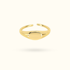 Signet Open Ring - Lulu Ave Body Jewelery