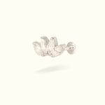 14k Four Crystal Marquise Single Earring - Threadless - Lulu Ave Body Jewelery