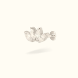 14k Four Crystal Marquise Single Earring - Threadless - Lulu Ave Body Jewelery