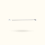 Titanium Opal Cone Industrial Barbell - Lulu Ave Body Jewelery