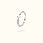 Titanium Fixed Bead Ring - Lulu Ave Body Jewelery