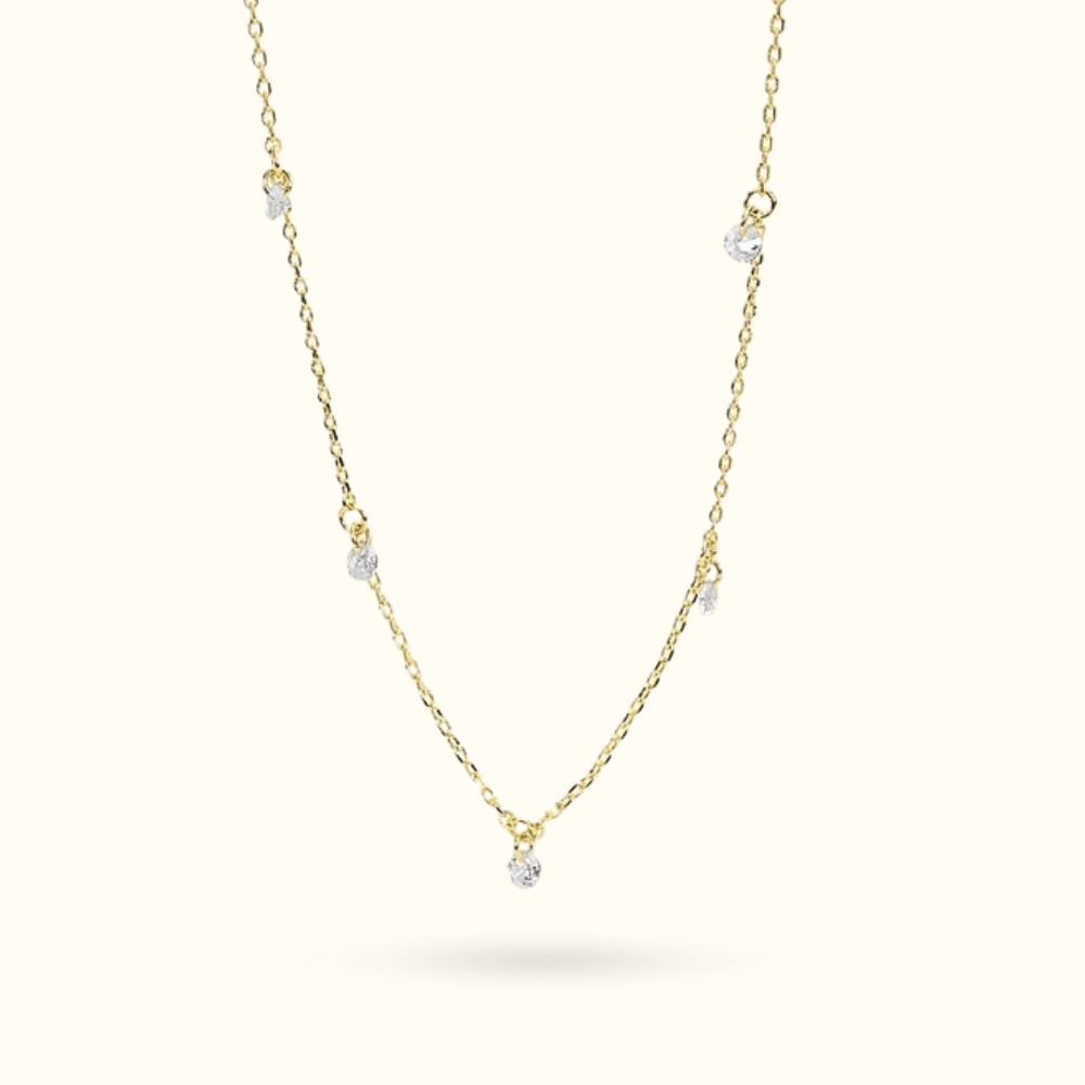 Crystal Station Necklace - Lulu Ave Body Jewelery