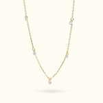 Crystal Station Necklace - Lulu Ave Body Jewelery