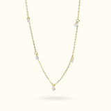 Crystal Station Necklace - Lulu Ave Body Jewelery