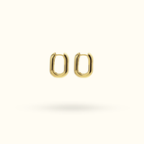 Gold Oval Huggies - Lulu Ave Body Jewelery