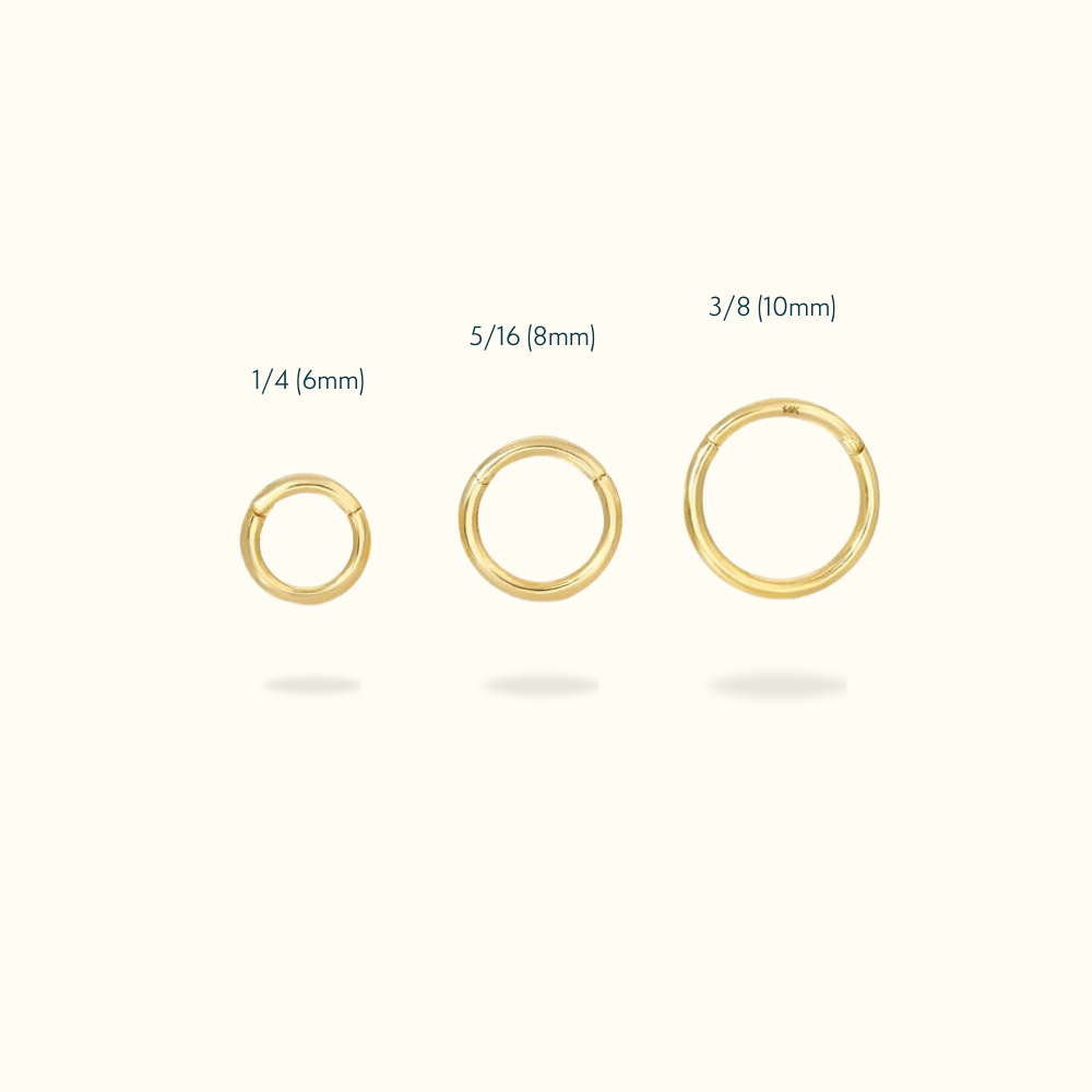 14k Hinged Ring - Lulu Ave Body Jewelery