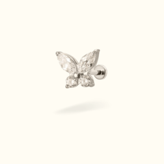 Titanium Butterfly Single Earring - Lulu Ave Body Jewelery